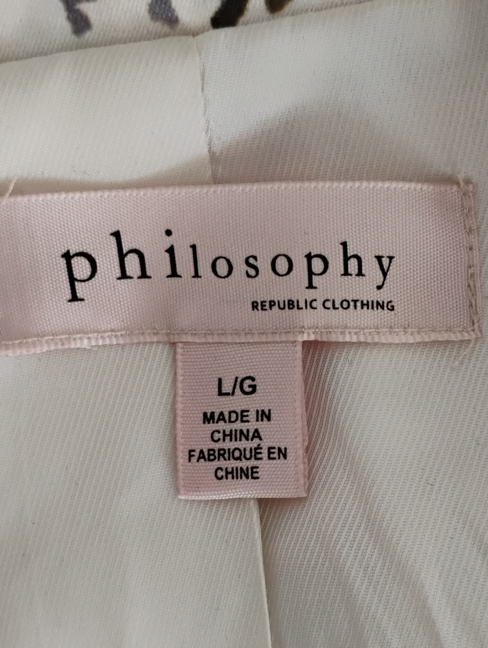 Philosophy Women's Floral Blazer Jacket L - Picture 9 of 12